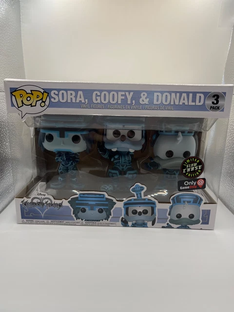 Sora Goofy & Donald 3Pack Kingdom Hearts Disney Gamestop CHASE GITD