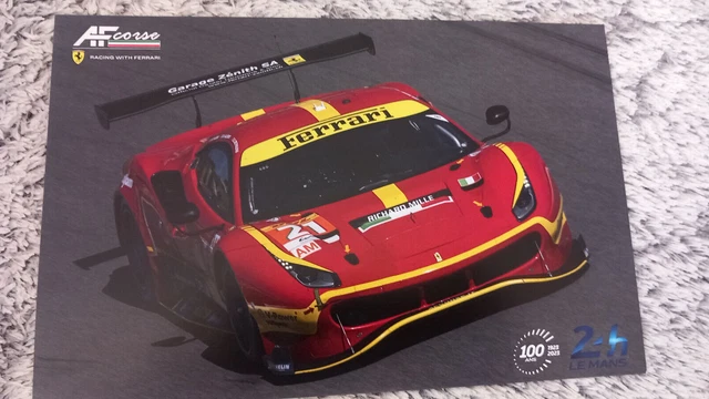 CARTE 24 HEURES Du Mans 2013 Ferrari Af Corse #61 Le