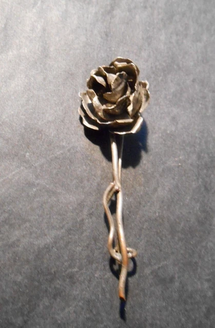 Broche Ancienne Métal Doré - Motif Fleur Art Nouveau, Années 1920