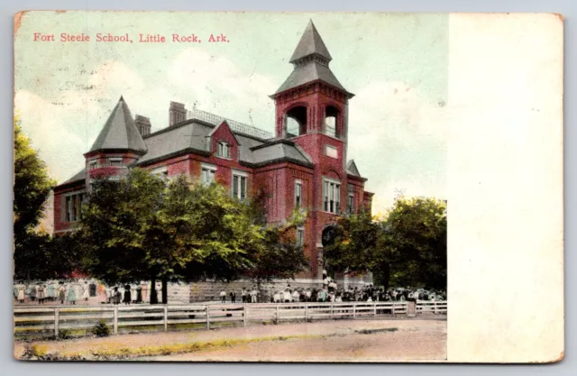 Fort Steele School Little Rock Arkansas AR 1910 Postcard