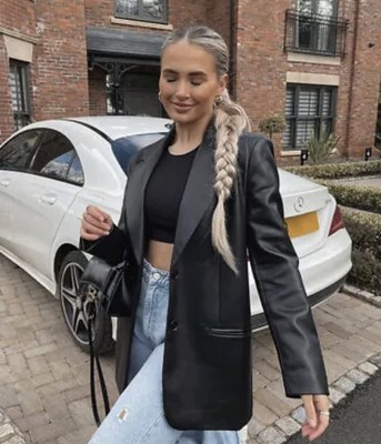 oversized black blazer zara