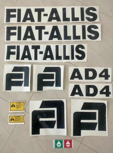 Adesivi Decalcomanie Per Trattore Fiat 455 C Super Frutteto (Cingolati)