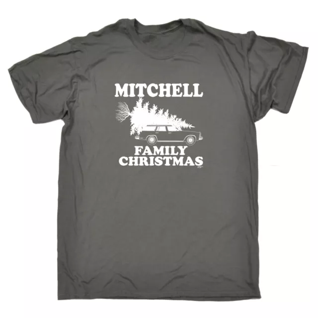 Family Christmas Mitchell Mens Funny Novelty Top Shirts T Shirt T-Shirt Tshirts