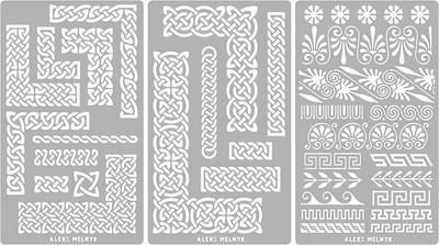DIY/Template di Pittura Decorativo/Stencil per Scrapbook Shabby Chic/Stencil da Cartolina Vintage 1 pezzo/Stampo Stencil con Fiori Aleks Melnyk #3 Stencil in Metallo Riutilizzabili per Pittura 