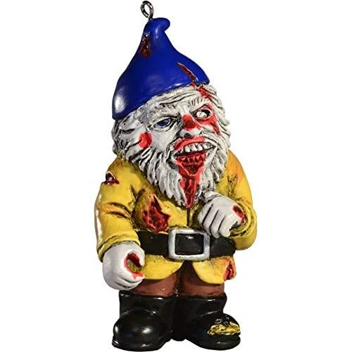 Zombie Gnome Horror Ornament - Scary Prop and Decoration for Halloween