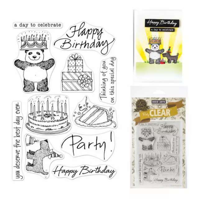 Hero Arts From The Vault Clear Stamp 4"X6" - Birthday HA-CM360