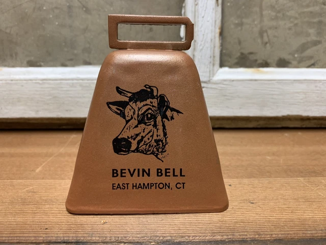 Vintage Dairy Farm Advertising Bevin Bell East Hampton CT Bronze Dinner Bell