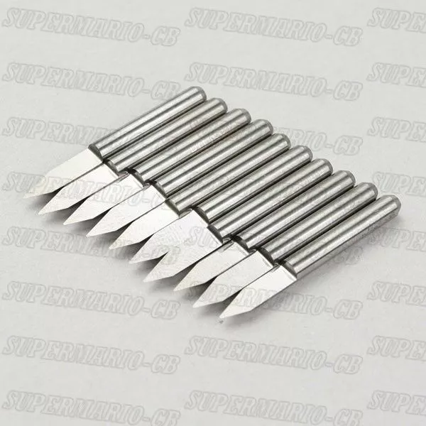 10x High Quality 1/8'' Carbide PCB Engraving Bit CNC Router Tool 40° 0.3mm