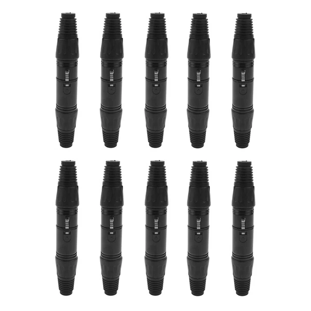 4Xon Cable Microphone Cables Plug Audio Socket Mic Audio Connector Adapter H6S9)