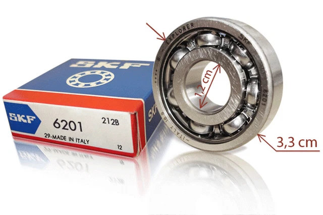 CUSCINETTO 6201 2RS SKF 12x32x10mm - Foto 6