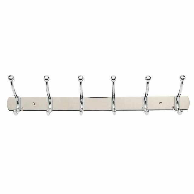 Wall Hanger Stainless Steel Hooks Coat Clothes Door Holder Set of 6/12 Rack Hook