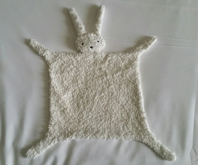 Doudou Ideo Lapin blanc bio moumoute