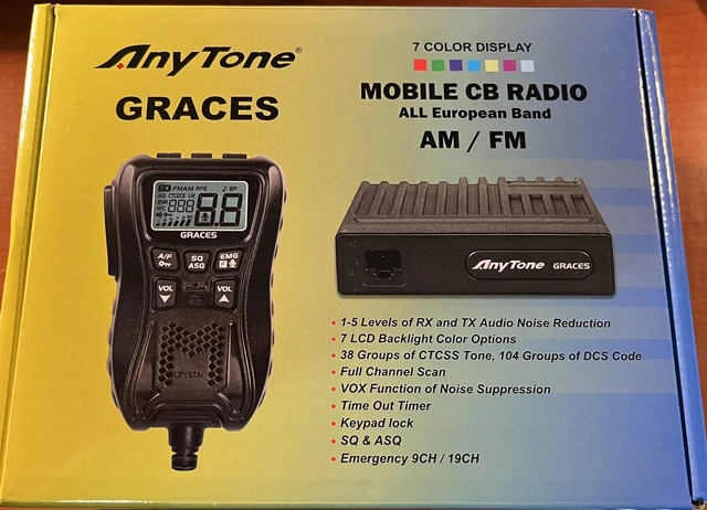 Anytone Graces 10 Meter / 11 Meter CB Radio - All in Mic Jeep Trail, RV SUV Anytone Graces 10 Meter / 11 Meter CB Radio - All in Mic Jeep Trail, RV SUV