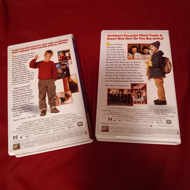 RARE HTF VHS Lot Home Alone 1 & 2 Clamshell Cases 2000 Twentieth ...