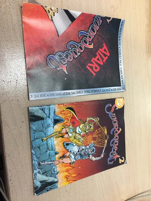 Atari Swordquest Fireworld Comic #2 W/Bonus Poster - Make Offers!!!!