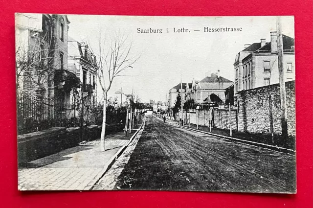 AK SAARBURG in Lothringen um 1915 Blick in die Hesserstrasse  ( 114213