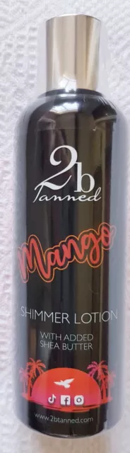 2bTanned Mango Shimmer Lotion ~ Tan Accelerator for Body ~ 200ml ~ NEW