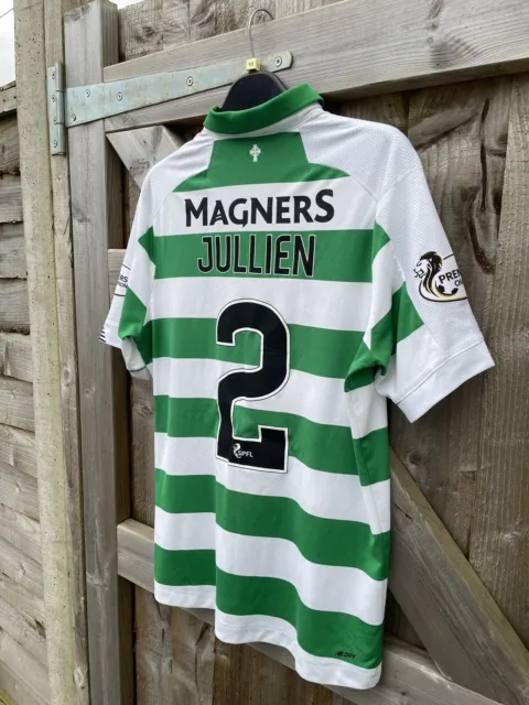 Authentic Celtic FC Home Shirt 2019/20 Size Small S JULLIEN #2 VGC RARE