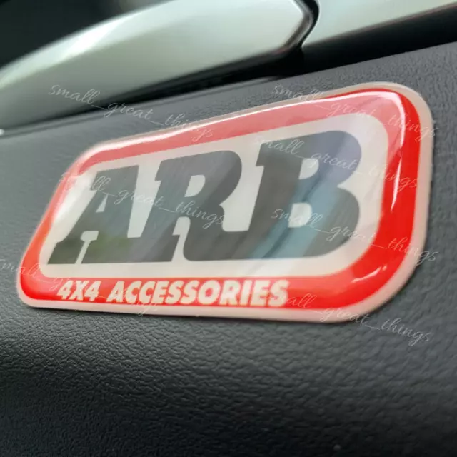 ARB Domed Decal Sticker Badge Bubble Resin 95x45mm Deluxe Bull Bar Canopy LARGE