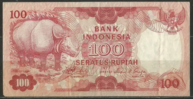 Indonesia 100 Seratus Rupiah (1977)  Pick # 116 Vf (61)