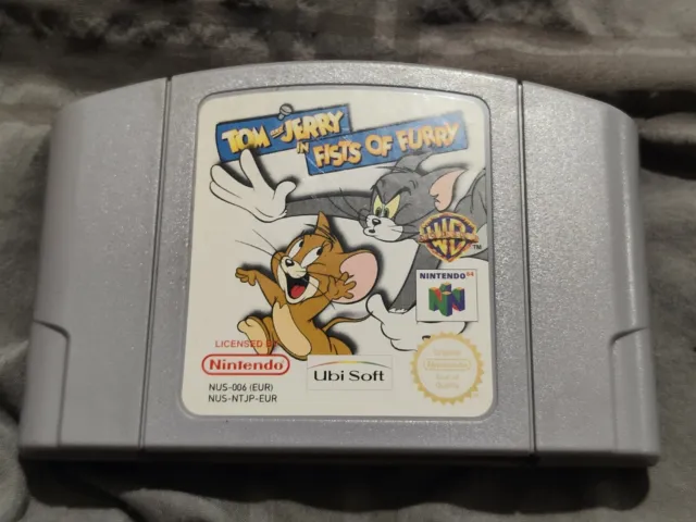 Tom and Jerry in Fists of Fury N64 Game - Rare PAL Nintendo 64 Cart Only