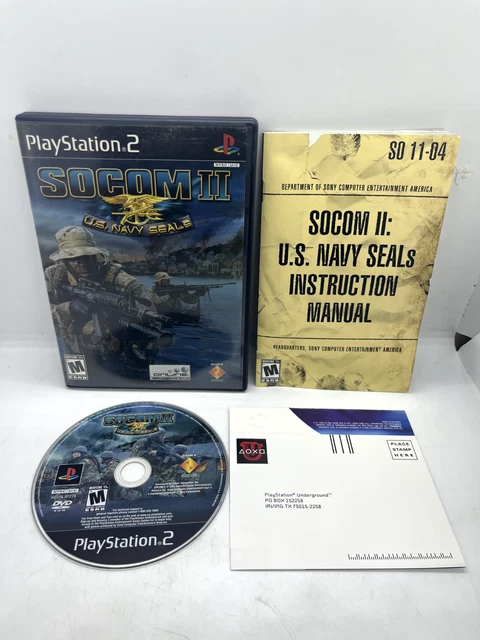 JEU PLAYSTATION 2 complet socom us navy seals EUR 5,00 - FR