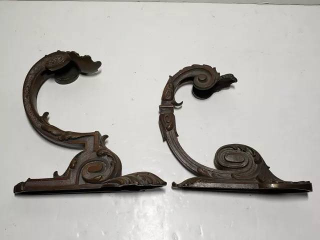 Antique French Roussel & Laverlochere (Paris) Brass Decorative Pieces Lot of 2