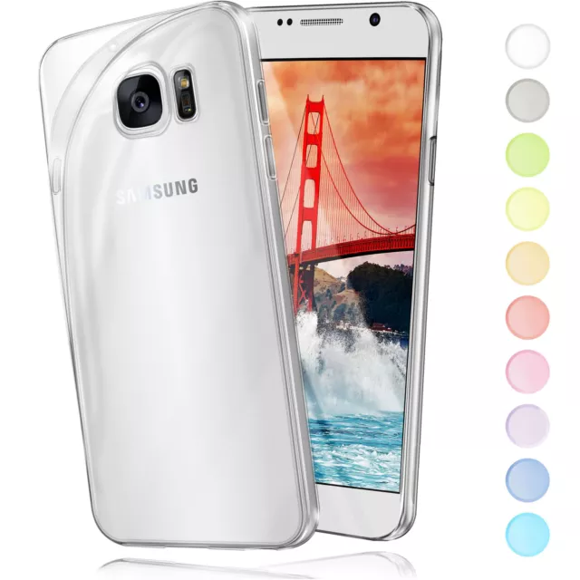 Coque pour Samsung Galaxy S7 Silicone Housse de Protection Étui Transparent