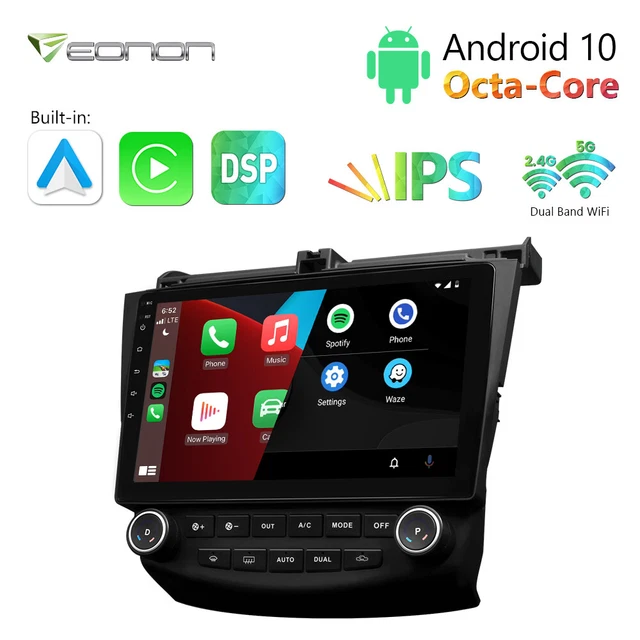 For Honda Accord 06 Radio Eonon 10.1" Android 10 8-Core Car Stereo GPS Head Unit