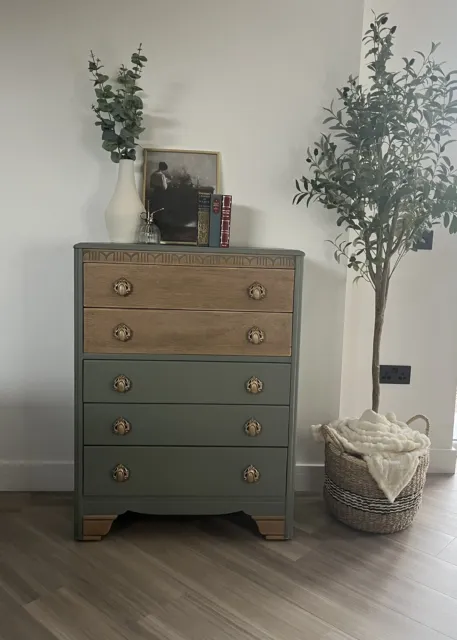 For Sale: Harris Lebus Vintage Chest of Drawers