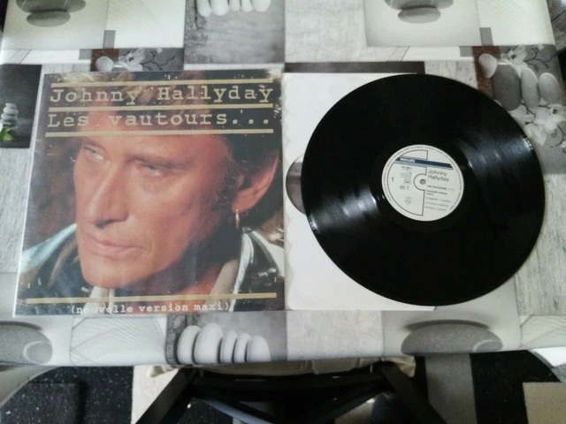 Rare Vinyle Maxi 45 Tours Les Vautours Johnny Hallyday En Parfait Etat