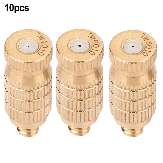 Lot De 12 Bouchons De Buse Brumisation Filetage 3/16 En Laiton - Pour Système Arrosage, Serre, Refroidissement Extérieur