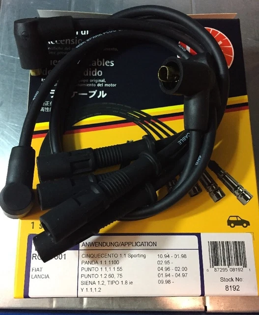 Kit Cavi Candele Ngk Accensione Per Fiat Panda Punto Seicento - Foto 9