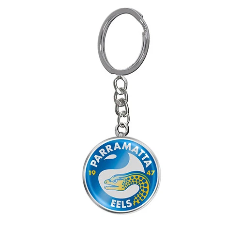 PARRAMATTA EELS NRL Keyring Key Ring ENAMEL LOGO Man Cave Bar Fathers