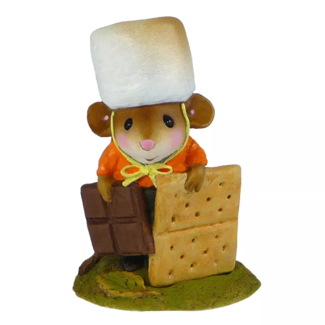 Wee Forest Folk S'MORE PLEASE, WFF# M-537, Halloween Costume Marshmallow Mouse