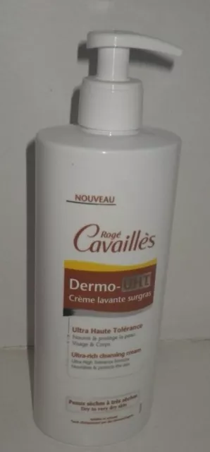 Crème lavante surgras Rogé Cavaillès Dermo UHT Peaux sèches à très sèches 500 ml