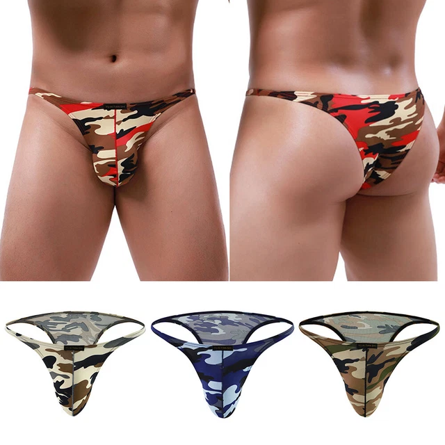 Herren Satin-G-String - Weicher Tanga-Slip Im T-Back-Stil, Größe L, Polyester+Spandex
