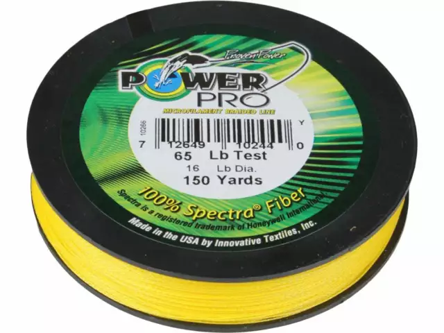 Power Pro Spectra Braided Line HI-Vis Yellow - Choose Size / Yds