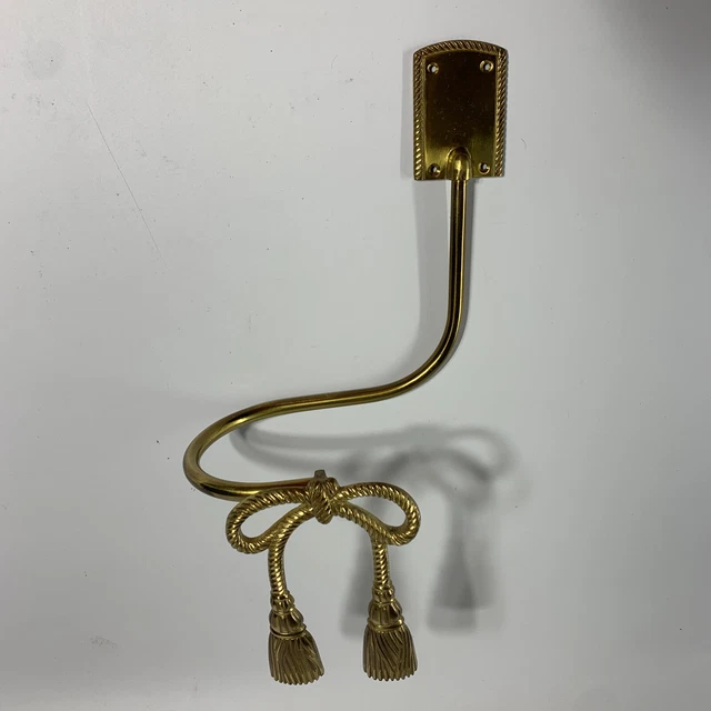 Brass Italian Rope Curtain Tieback Vintage ￼ 2
