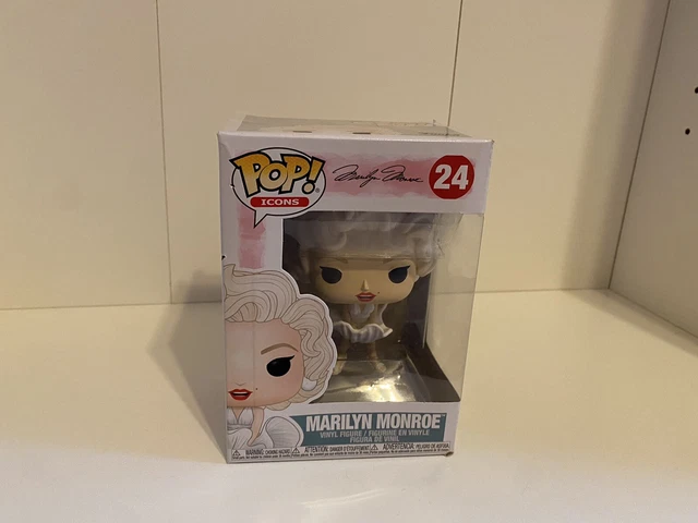 Funko Pop Icons Marilyn Monroe 24 Vinyl Figure White Dress Vaulted