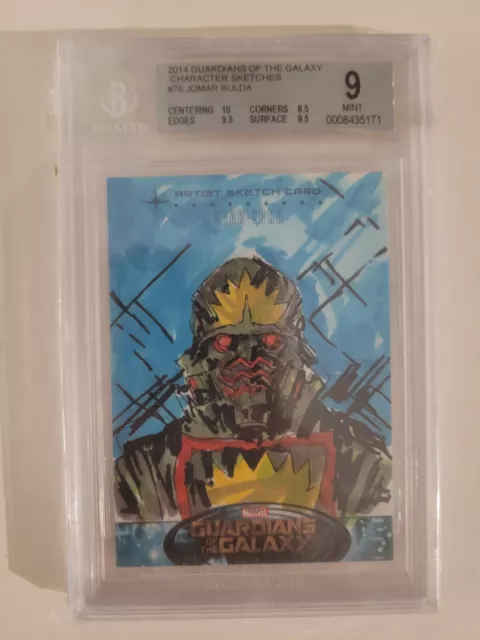 2014 Guardians of the Galaxy sketch card! Star Lord by Jomar Bulda! Becket MN9.0