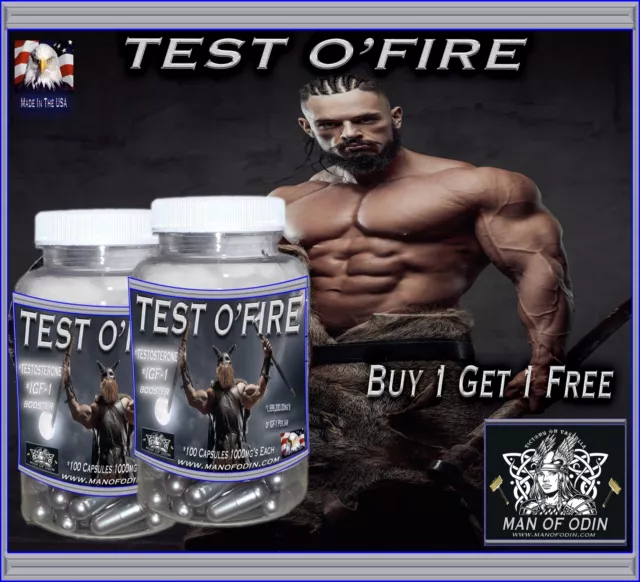 Test O'Fire #1 Testosteron Increaser Booster Red Deer Antler Velvet Extreme 100