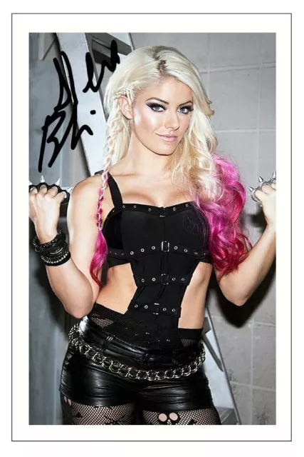 Alexa Bliss Signed Photo Print Autograph Wwe Diva Wrestling