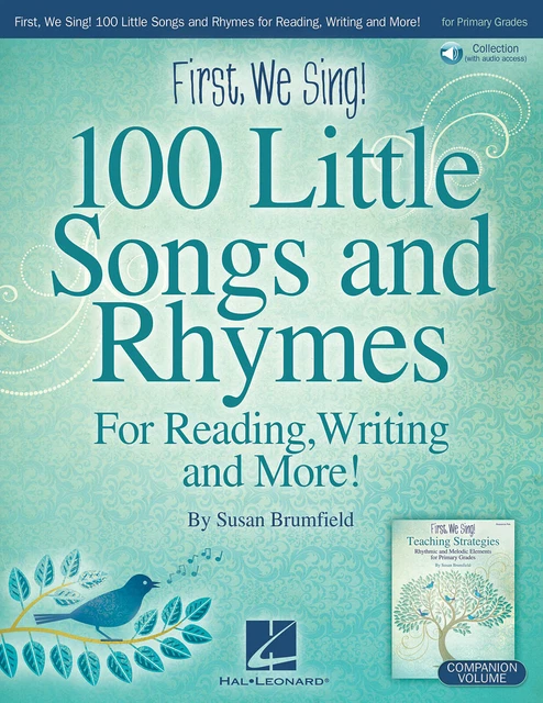 First We Sing 100 Little Songs & Rhymes for Reading Writing K-2 Vocal Book Audio