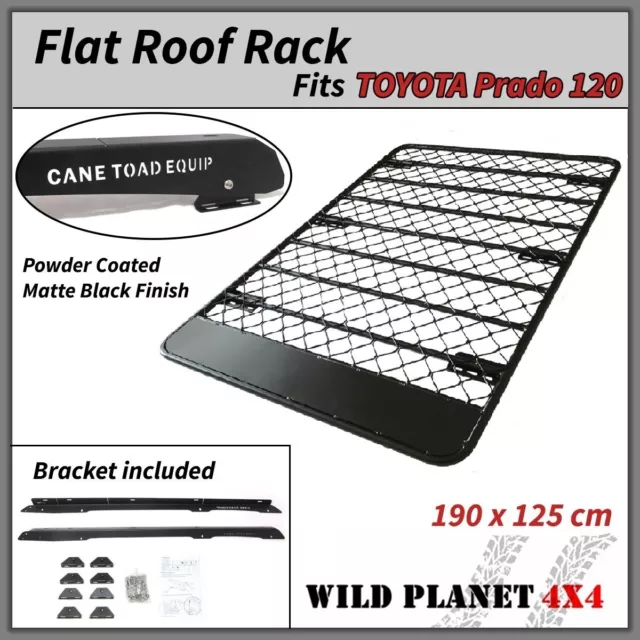 Roof Rack Flat Fits TOYOTA Prado 120 series Aluminium Alloy Flat Low Profile Hyd