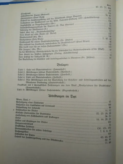 Der Buchbinderlehrling Jahrgänge 5 bis 8 (1931 - 1934), Handbindung, Kunstleder 12