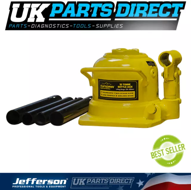 Jefferson Tundra 10 Tonne Hydraulic Bottle Jack - LOW PROFILE