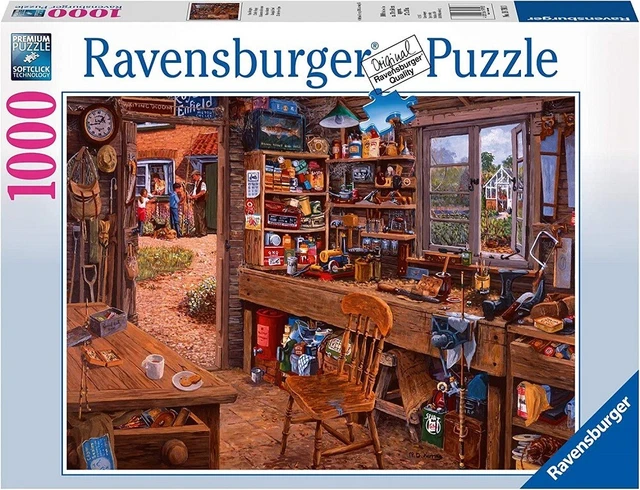 RAVENSBURGER 1000 PIECE Jigsaw Puzzle - Grandpa's Shed EUR 25,76 ...