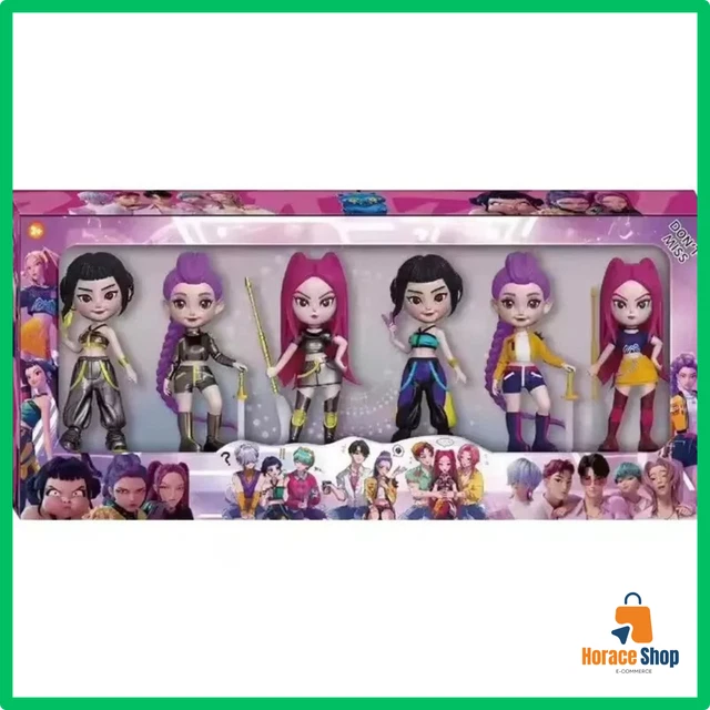 Figurines KPop Huntrix - Set De 6 Personnages En PVC Pour Collection Ou Décoration