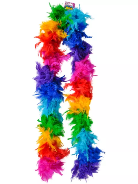 Deluxe 6' Rainbow Pride Parade 72" Costume Feather Boa